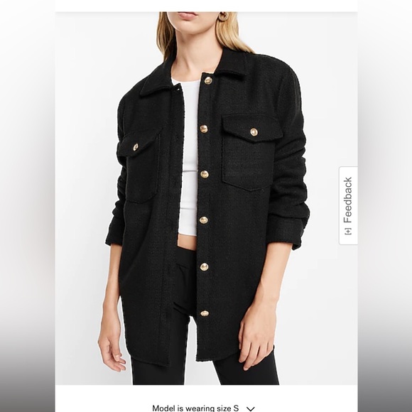 Express Mauve Shacket - Picture 3 of 4